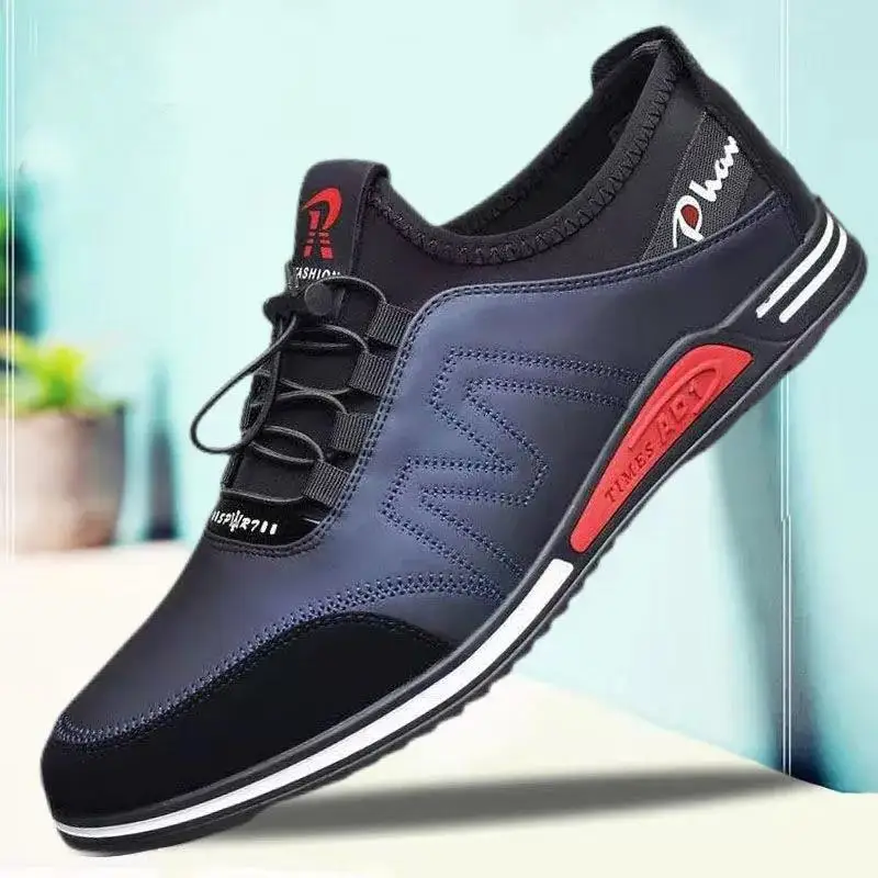 Top Trends: Men's Shoes 2021 New Leather Shoes Breathable Sports Shoes Fashion Korean Soft Bottom Trend Shoes Thin Lightweight Casual Shoes Shoppable Styles