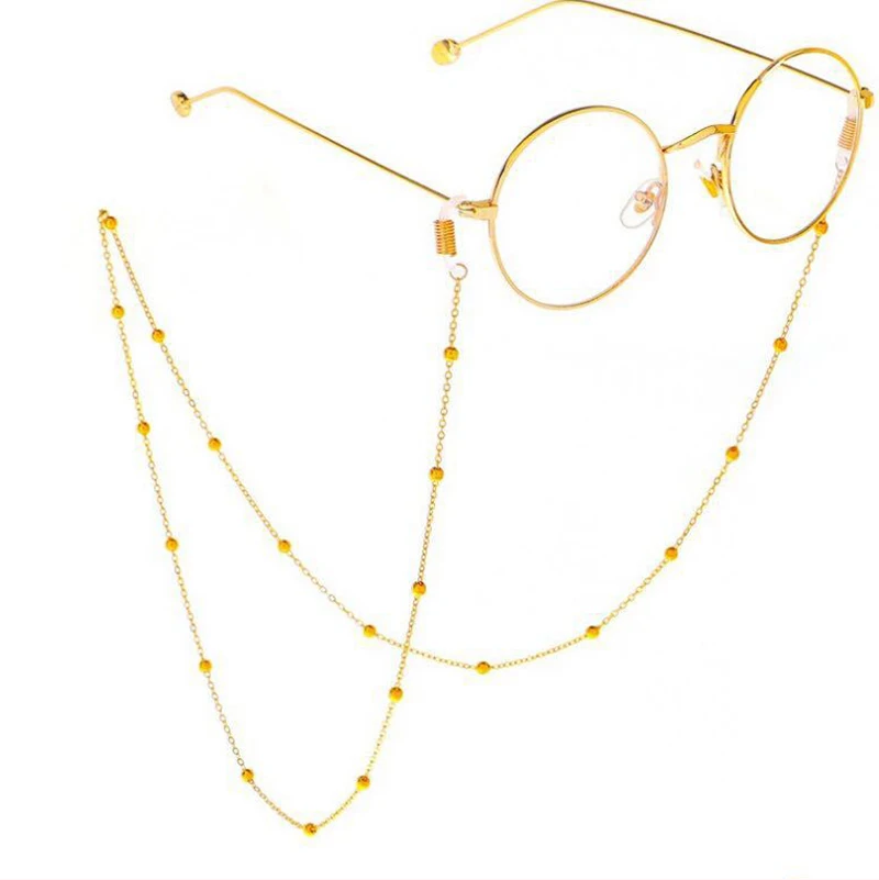 Top Trends: Steampunk Iron Balls Chain Long Necklace / Glasses Fashion Neck Strap Metal Glasses Women Jewelry Decoration Accessories Shoppable Styles - Image 5