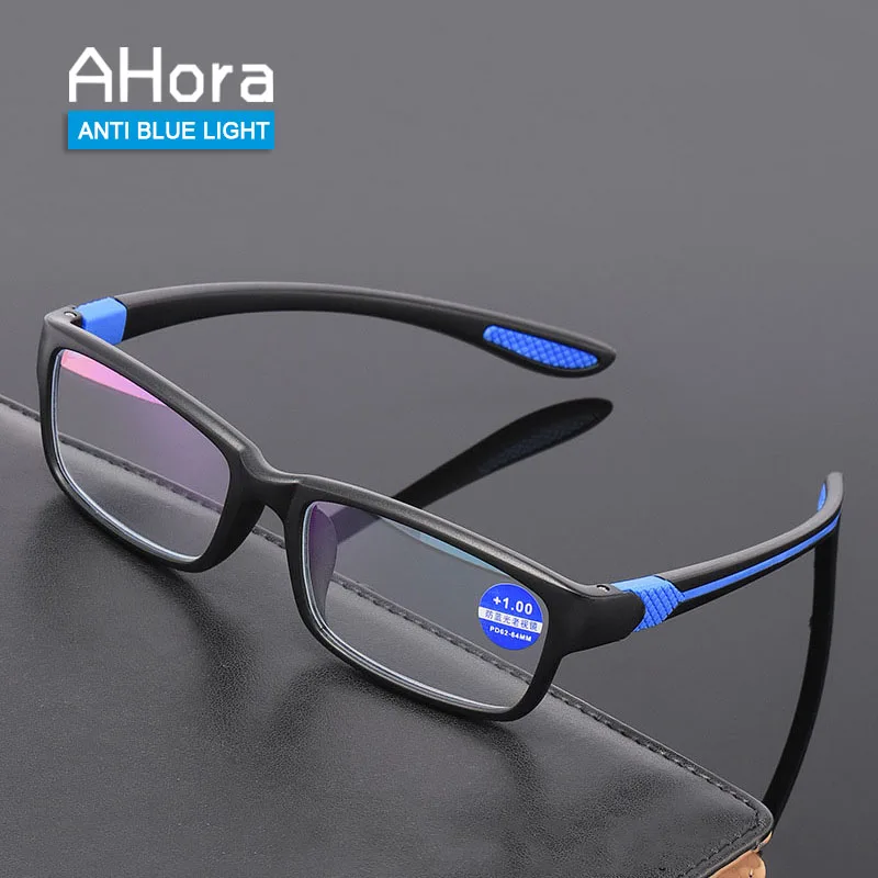 Top Trends: Ahora Ultralight TR90 Reading Glasses Blue Light Blocking Presbyopia Eyeglasses Men Hyperopia Optical Eyewear + 1.0+ 1.5+ 2.0+ 2.5+ 3 Shoppable Styles