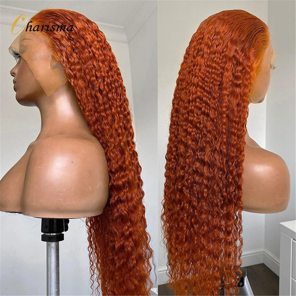 Top Trends: Charisma 26Inch Deep Curly Ginger Lace Front Wigs Synthetic Wig For Women Preplucked Heat Resistant Fiber Hair Lace Frontal Wig Shoppable Styles