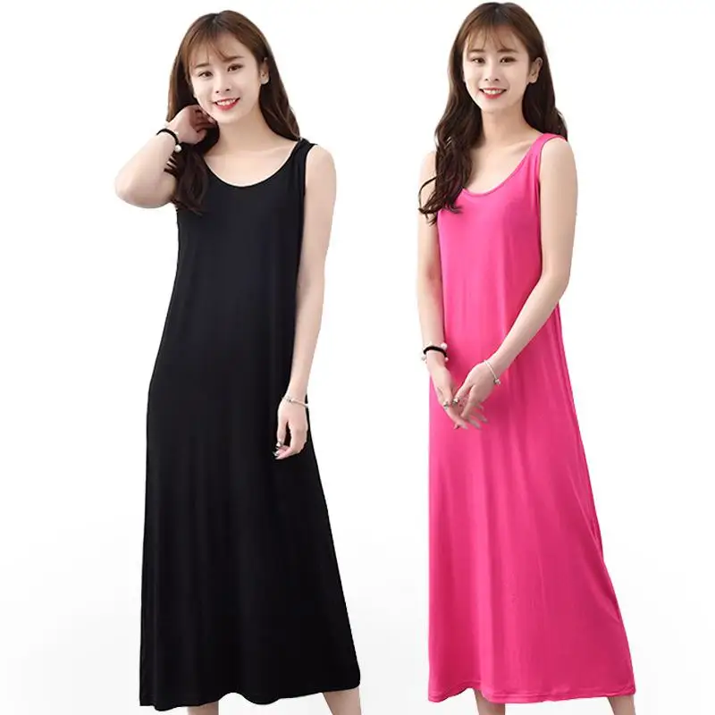 Top Trends: Summer Women Long Nightdress Bathrobe Modal Elastic Nightgown Sleeowear Casual Loose Soft Nightwear Home Clothes Plus Size 6XL Shoppable Styles