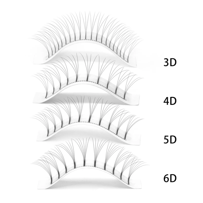 Top Trends: MASSCAKU 3d / 4d / 5d / 6d / 10d Premade Volume Fans Eyelashes Soft Short Stem Russian Heat Bonded False Eyelash Extensions Shoppable Styles - Image 4