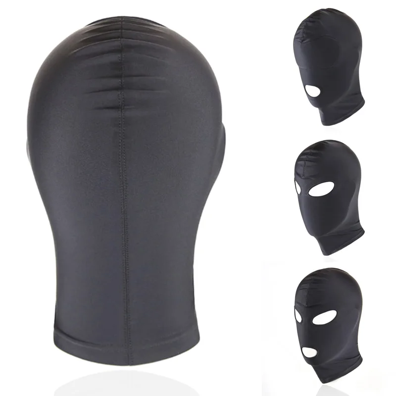 Top Trends: 1 / 2 / 3 Hole Men Women Adult Spandex Balaclava Open Mouth Face Eye Head Mask Costume Slave Game Role Play Shoppable Styles