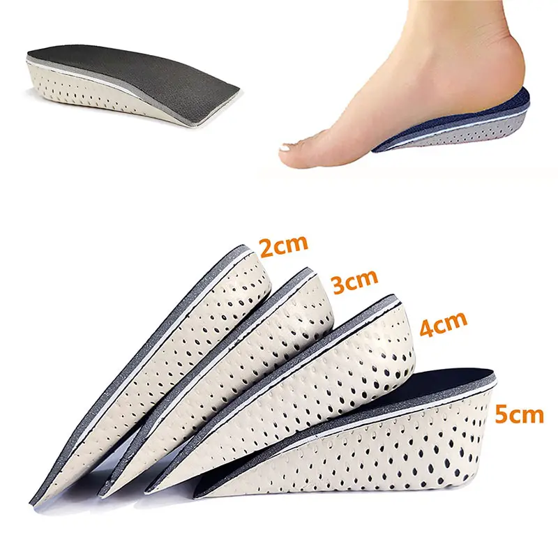 Top Trends: Height Increase Half Shoe Insoles Heel Insert Sports Shoes Pad Cushion Arch Support Unisex 2-5 CM Invisible Heighten Sole Insole Shoppable Styles