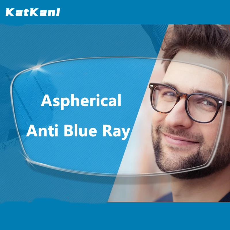 Top Trends: KatKani 1.56~1.74 Anti-blue Light Myopia, Hyperopia, Astigmatism Computer Protective Lens HMC Coating Super Clear Lens 1 Pair Shoppable Styles