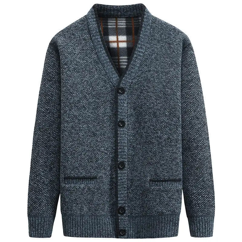 Top Trends: New Cardigan Men Autumn Winter Thick V Neck Knitted Sweater Coats Casual Warm Knitted Cardigan Men Fashion Mens Clothing 2023 Shoppable Styles - Image 5