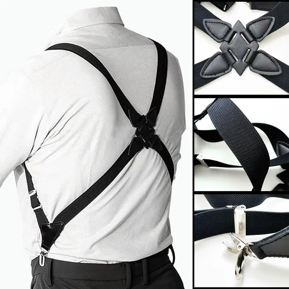 Top Trends: Men&#039;s Suspenders Adjustable Braces X Shape Elastic Strap Side Clip Crossover Adult Suspensorio Trousers Apparel Accessories Shoppable Styles