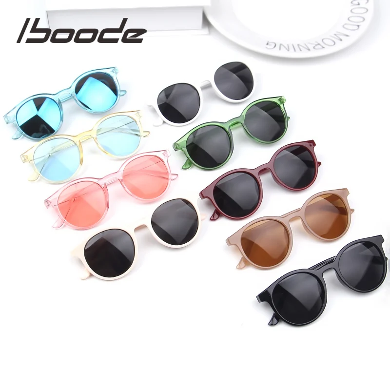 Top Trends: Iboode Kids Fashion Sunglasses Square Children Sunglasses Boy Girl Stylish Goggles Baby Student Eyeglasses Party Eyewear UV400 Shoppable Styles