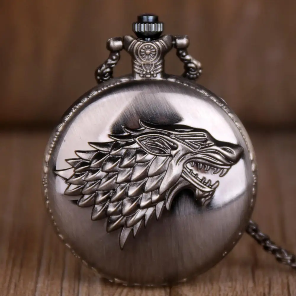 Top Trends: Game Theme House Symbol Vintage Pocket Watch Necklace Pendant Quartz Pocket Watches Gifts For Men Women Shoppable Styles