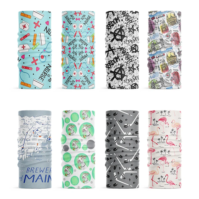 Top Trends: New Fashion 3D Printed Women Scarf Novelty Cartoon Pattern Magic Cycling Soft Headdress Outdoor Sports Accessories Cover Bandana Shoppable Styles