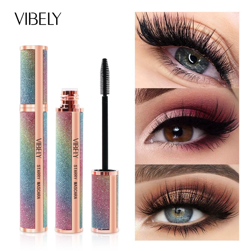 Top Trends: VIBELY Black Liquid 4D Silk Fiber Mascara Waterproof Rimel Maquiagem Lengthens Long Thick Curling Lash Mascara Eyelash Extension Shoppable Styles