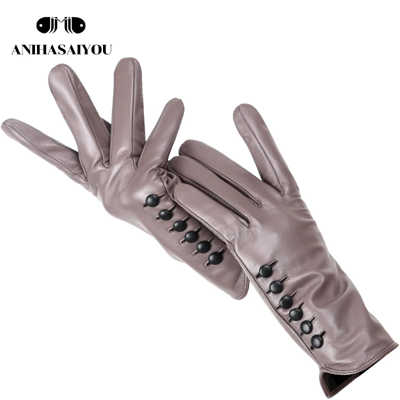 Top Trends: High-end Color Women&#039;s Gloves, genuine Women&#039;s Leather Gloves, Keep Warm Women&#039;s Winter Gloves, Soft Sheepskin Touch Gloves - 2011 Shoppable Styles