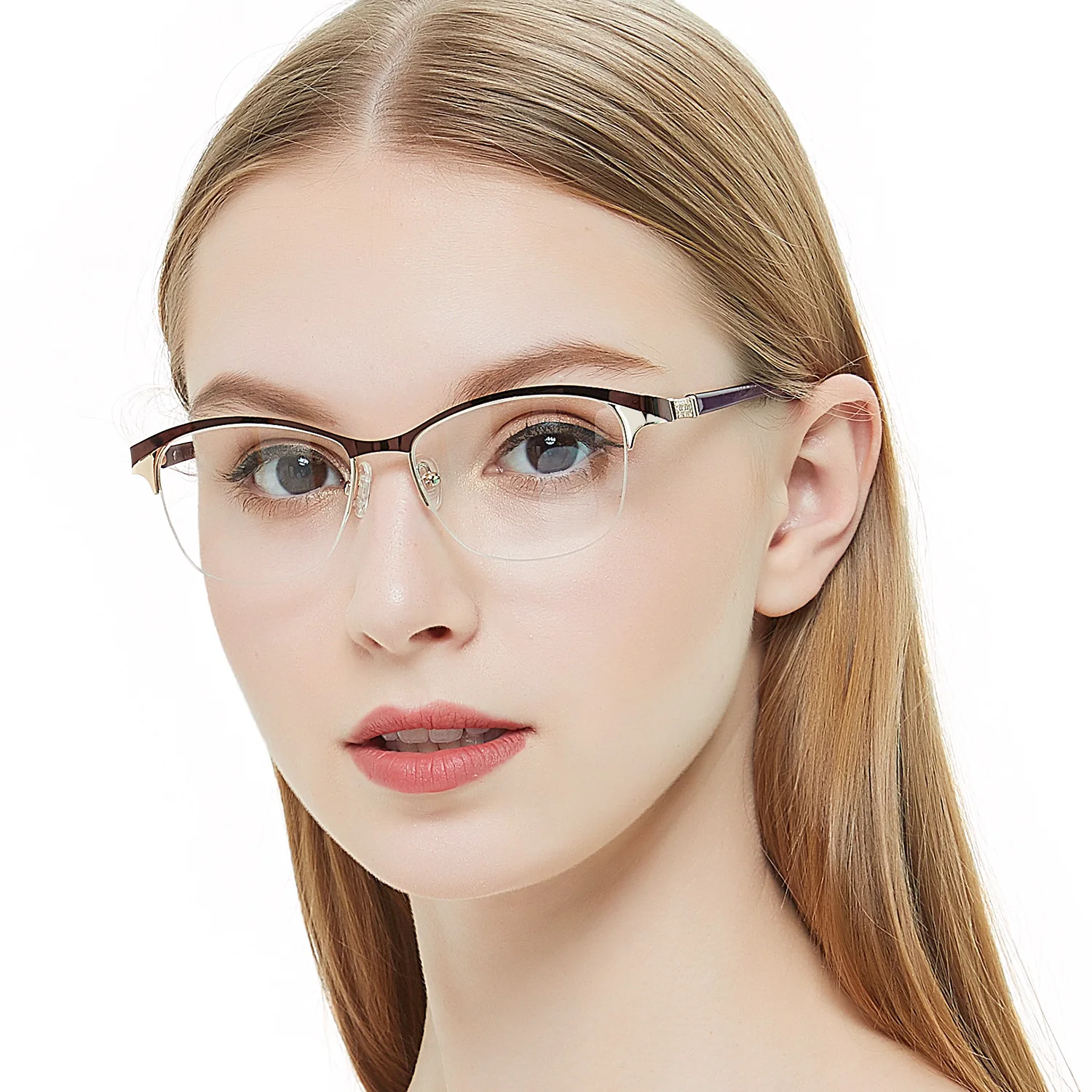 Top Trends: Metal Glasses Frame Women Vintage Eyeglasses Frames Prescription Eyewear Stylish Spring Hinges Optical Spectacle Eye OCCI CHIARI Shoppable Styles