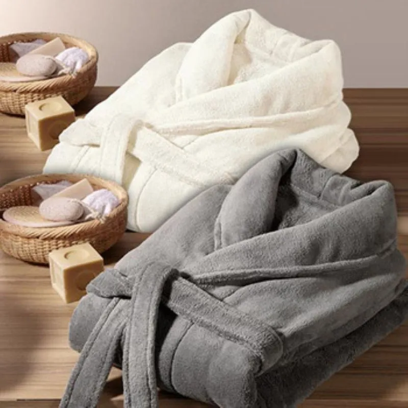 Top Trends: Women Robe Coral Fleece Sleepwear Winter Thicken Kimono Bathrobe Gown Soft Couple Sleepwear Flannel Nightwear Home Clothes Shoppable Styles