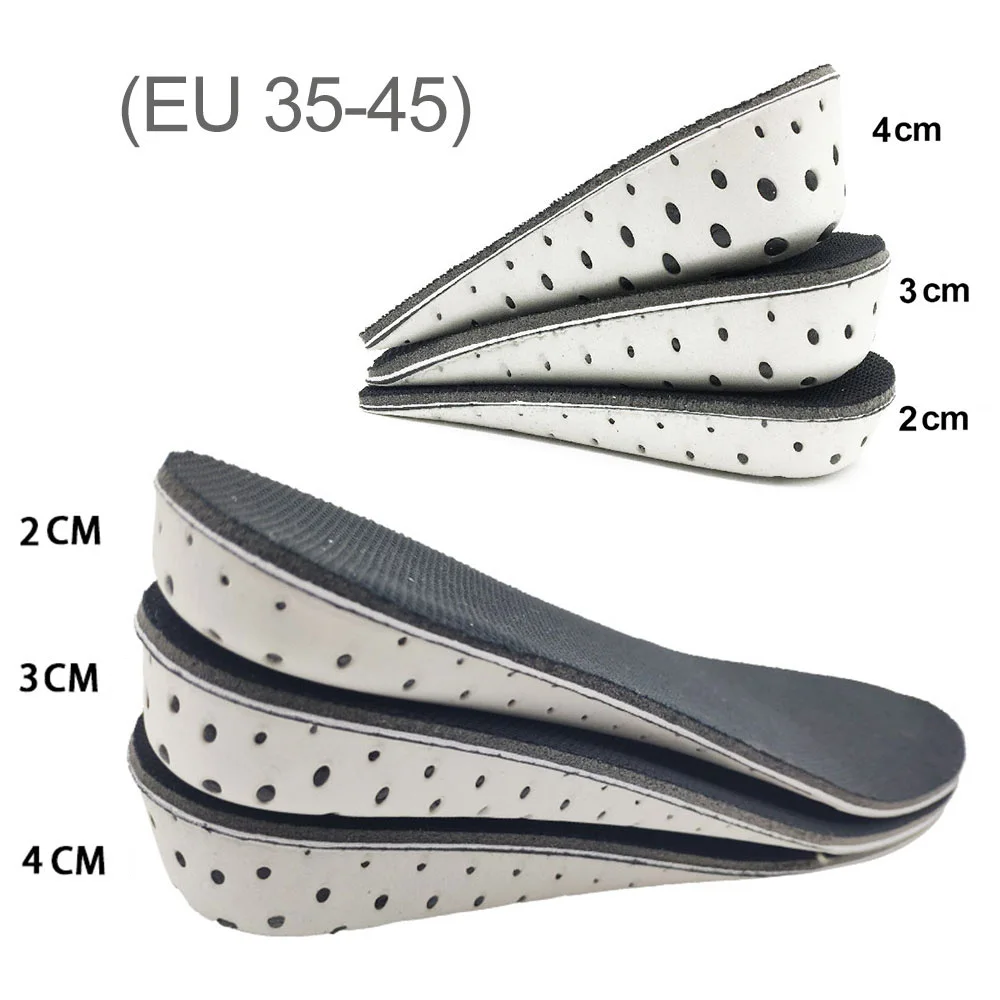 Top Trends: Height Increase Insole 1 Pair Hard Breathable Memory Foam Heel Lifting Inserts Shoe Lifts Shoe Pads Elevator Insoles For Unisex Shoppable Styles