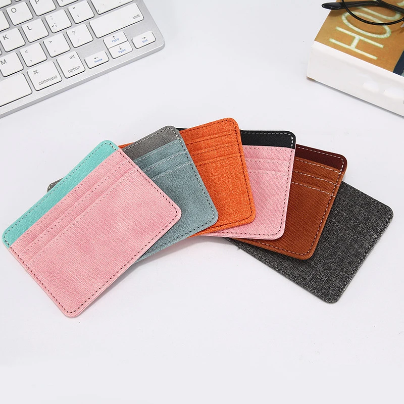 Top Trends: New Multi Slot Artificial Pu Credit Card Case Mini Id Card Holder Small Purse For Man Women Slim Wallet Card Bag Cardholder Shoppable Styles