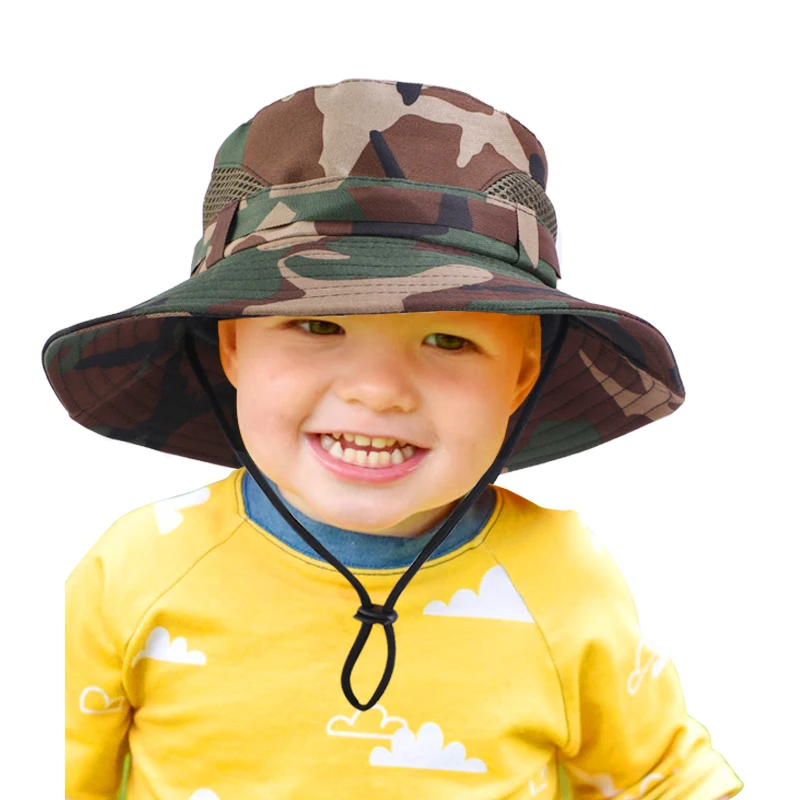 Top Trends: Camouflage Kids Bucket Hats Summer Outdoor Protect Print Hat UPF 50+ Safari Sun Hat For For Men Women Hunting Hiking Fishing Shoppable Styles