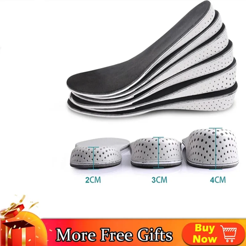 Top Trends: FVYVL 1 Pair Women Men Comfortable Height Increase Insole Unisex Insert Memory Foam Insoles Shoes Full Hlaf Pad Cushion Gift Shoppable Styles