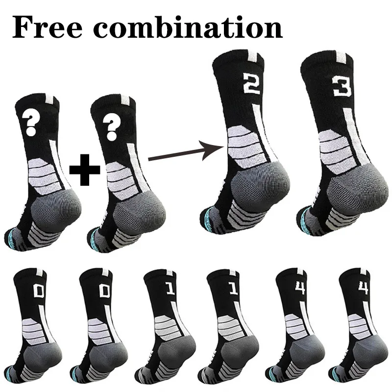 Top Trends: Professional Basketball Socks With Number Thermal Winter Thick Compression Ski Tubing Outdoor Sports Fitness Sweat Towel Sock Shoppable Styles