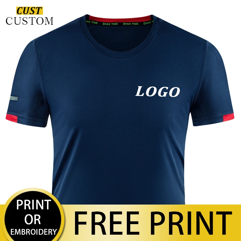 Top Trends: Summer Men’s And Women’s Quick-drying T-shirt Custom Logo Printing Embroidery Team Sportswear Running Shirt, 99.9% Fiber Shoppable Styles