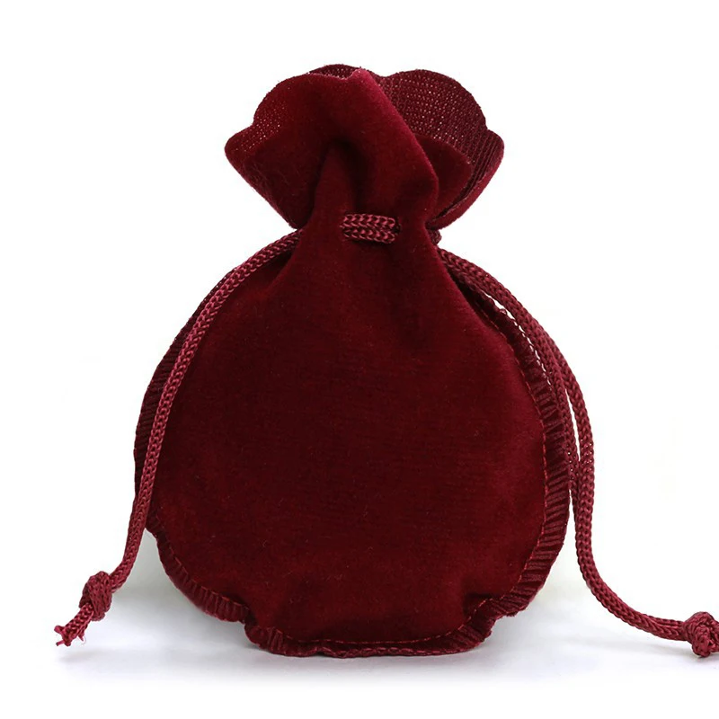 Top Trends: 10pcs 2 Sizes Calabash Packing Drawstring Velvet Pouch Sachet Gift Bag For Jewelry Wedding Things Party Bead Container Storage Shoppable Styles