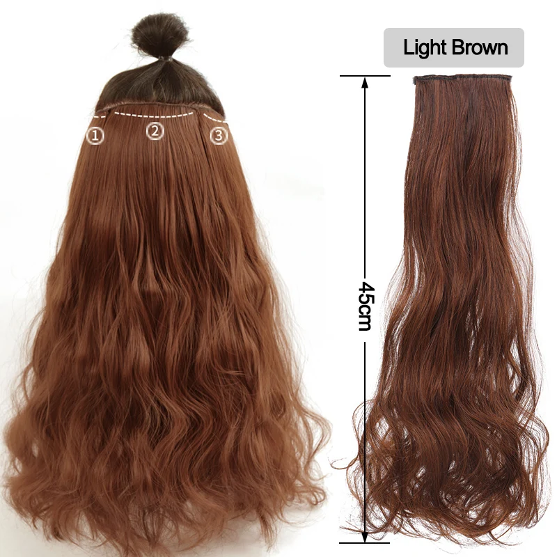 Top Trends: DIANQI Synthetic Hair Long Straight 2 Clips On Hair Extension Different Lengths For Women Shoppable Styles - Image 3