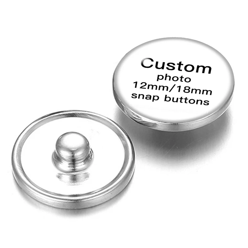 Top Trends: New DIY Custom Snap Buttons 12mm / 18mm / 20mm Silver / golden Snap Buttons Wholesale Personalized Photo For DIY Necklace Jewelry Shoppable Styles