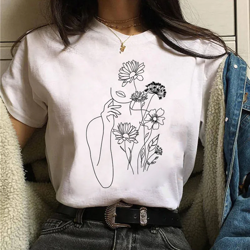 Top Trends: New Woman T Shirt Fashion Short Sleeve Shirt Harajuku Graphic TShirt Women Tops O-neck White Tees Funny Girls T-shirt Ladies Shoppable Styles