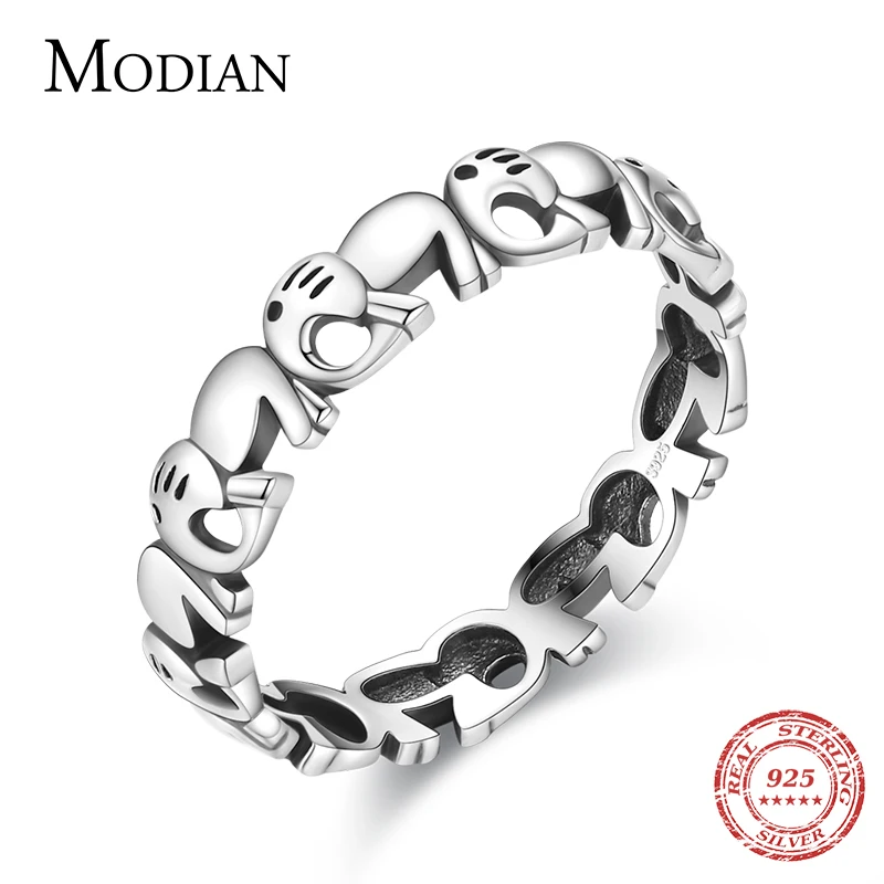 Top Trends: Modian Fashion 100% 925 Sterling Silver Animal Stackable Elephant Female Charm Cute Finger Ring For Women Fine Jewelry Anillo Shoppable Styles