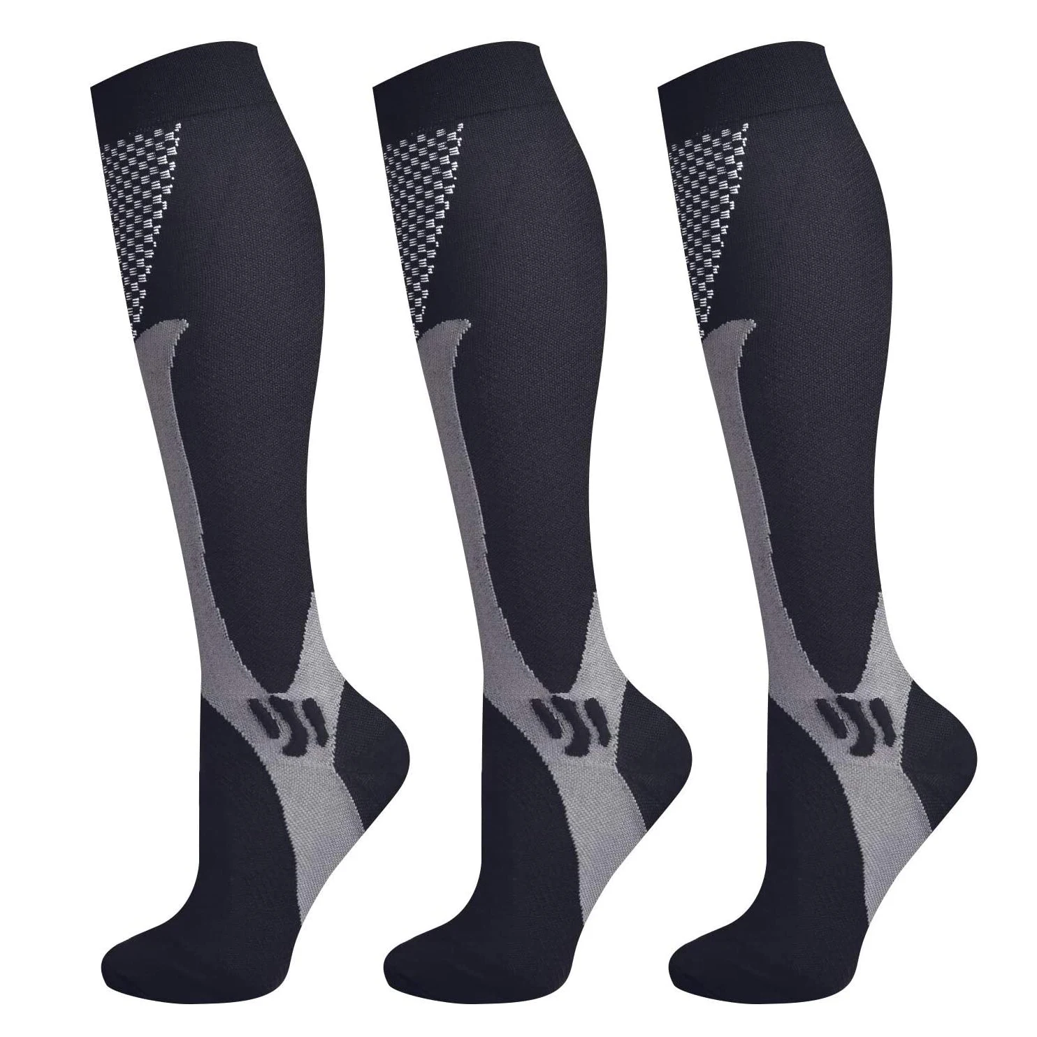 Top Trends: Brothock 3 Pairs Compression Socks For Women &amp; Men 20-30 MmHg Comfortable Athletic Nylon Medical Nursing Stockings Sport Running Shoppable Styles