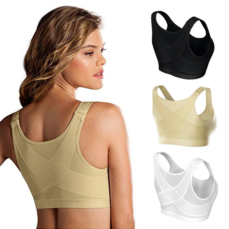 Top Trends: Yoga Sports Bras Posture Corrector Lift Up Bra Women Cross Back Bra Breathable Underwear Shockproof Fitness Vest Bra Shoppable Styles