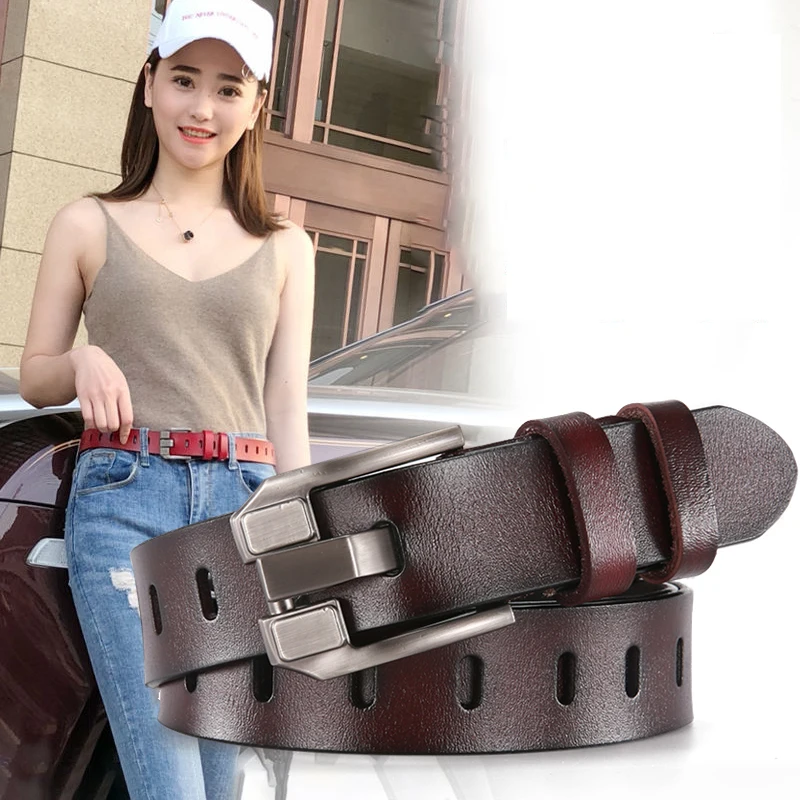 Top Trends: DINISITON Women&#039;s Belt Genuine Leather Belts Ladies Luxury Brand Retro Strap Fashion High Quality Cowgirl Female Belt For Jeans Shoppable Styles