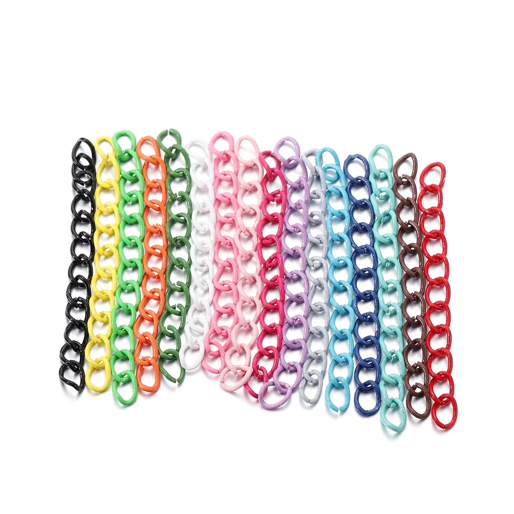 Top Trends: 30-100pcs / lot 5 Cm Colourful Necklace Extension Chain Bulk Bracelet Extended Chain Tail Extender For DIY Jewelry Making Supplies Shoppable Styles