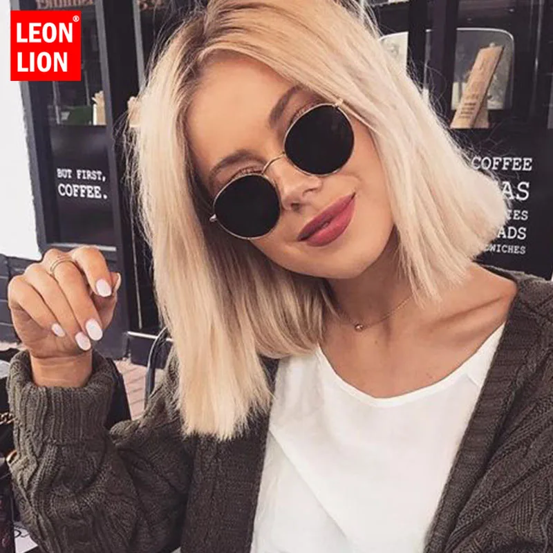 Top Trends: LeonLion 2023 Classic Small Frame Round Sunglasses Women / Men Brand Designer Alloy Mirror Sun Glasses Vintage Modis Oculos De Sol Shoppable Styles