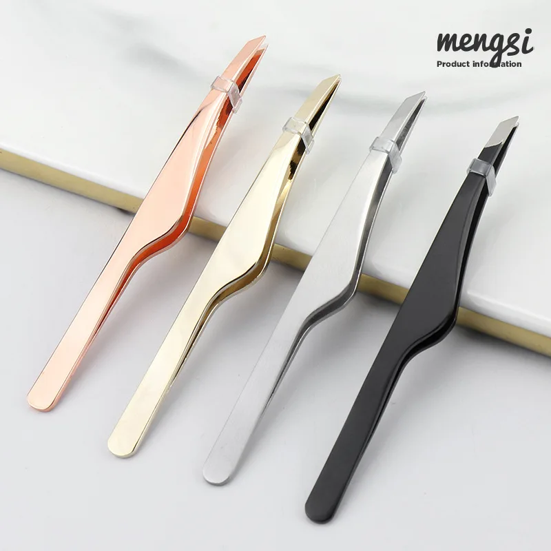 Top Trends: Stainless Steel Eyebrow Curlers Eyelashes Double Eyelid Stickers Makeup Eyebrows Oblique Mouth Tweezers Eyebrow Pliers ToolTSLM1 Shoppable Styles