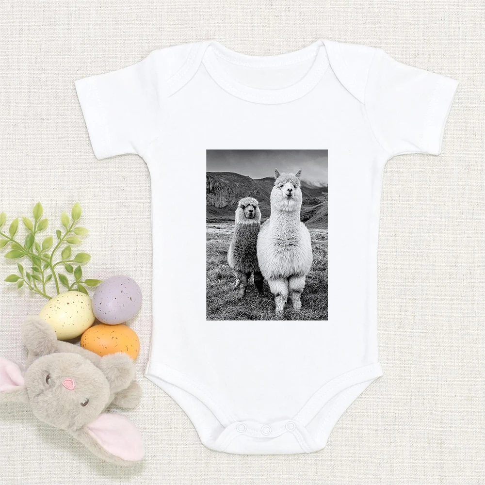 Top Trends: Baby Boy Clothes Funny Alpaca Sloth Baby 2022 Newborn Baby Girl Bodysuit Infant Baby Jumpsuit One-Pieces Ropa Bebe Harajuku Shoppable Styles - Image 2