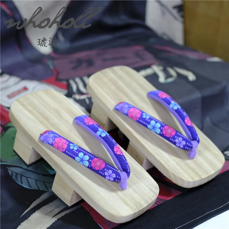 Top Trends: WHOHOLL Women Clogs Shoes Japanese Wooden Slipper Geta Kimono Slippers For Women Anime Cosplay Shoes Summmer Flip Flops Female Shoppable Styles