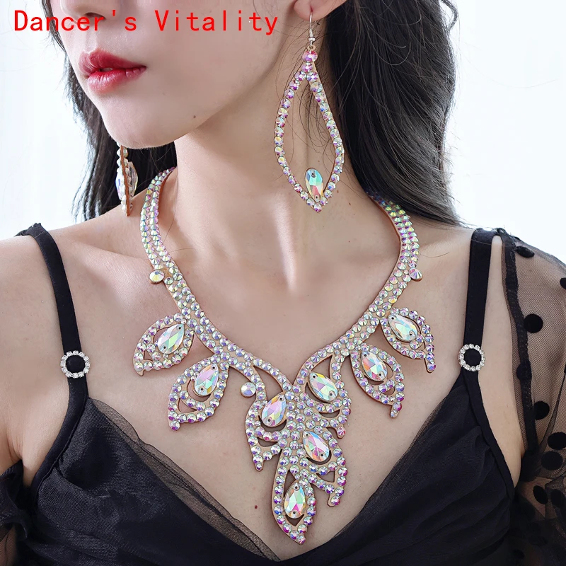 Top Trends: Belly Dance Clothing Accessories Women Belly Dance Stage Necklace Oriental Performance Necklaces Shoppable Styles