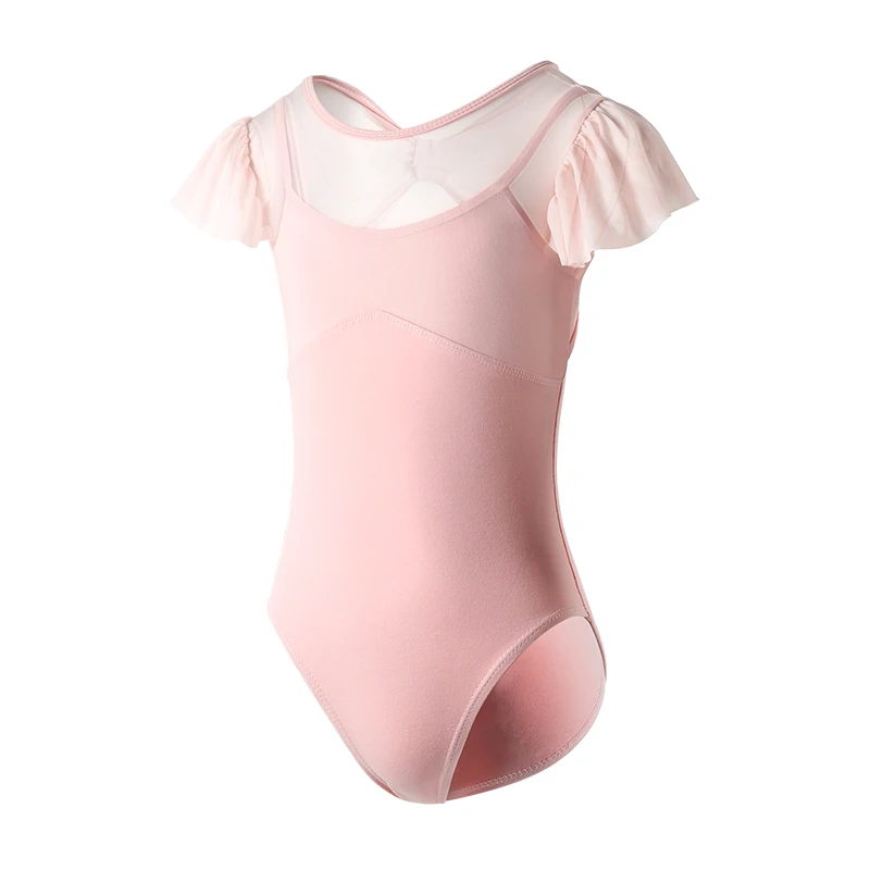 Top Trends: Ballet Leotards Girls Mesh Gymnastic Leotard Kids Short Sleeve Ballet Swimsuit Ballerina Cotton Bodysuit Dancewear Dance Costume Shoppable Styles