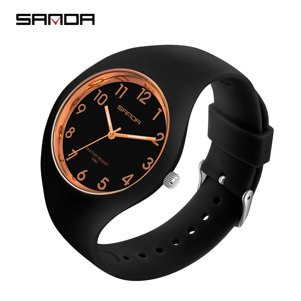 Top Trends: SANDA Brand Children&#039;s Watches Fashion Kids Silicone Waterproof Quartz Wristwatch Boys Sport Watches For Girls Gift Clock 2023 Shoppable Styles