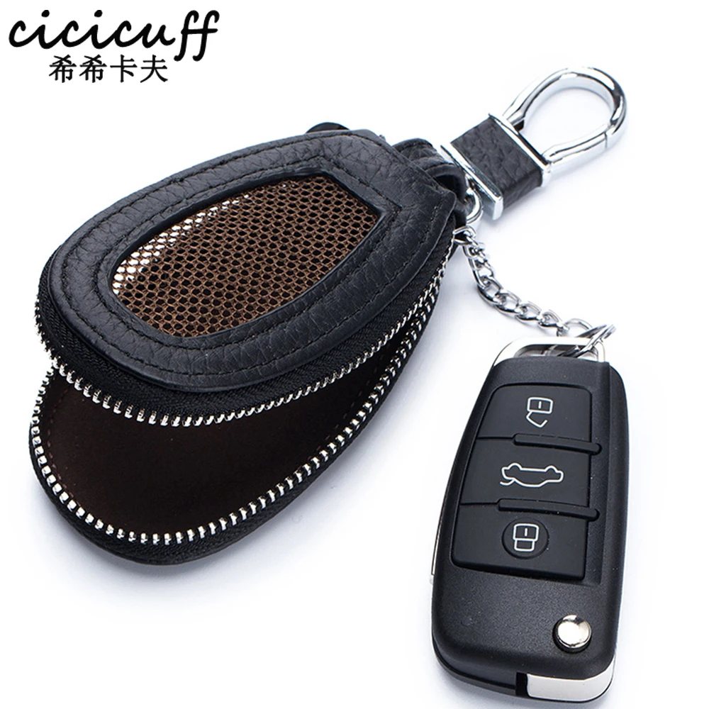 Top Trends: Leather Car Key Case For For BMW X6 X7 Smart Remote Protector Cases Universal Skylight Buttons Keychain Cover Bag Auto Accessory Shoppable Styles