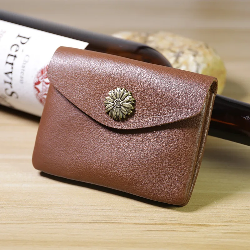 Top Trends: SIKU Genuine Leathe Purse Handmade Coin Purses Holders Brand Women Wallet Case Shoppable Styles