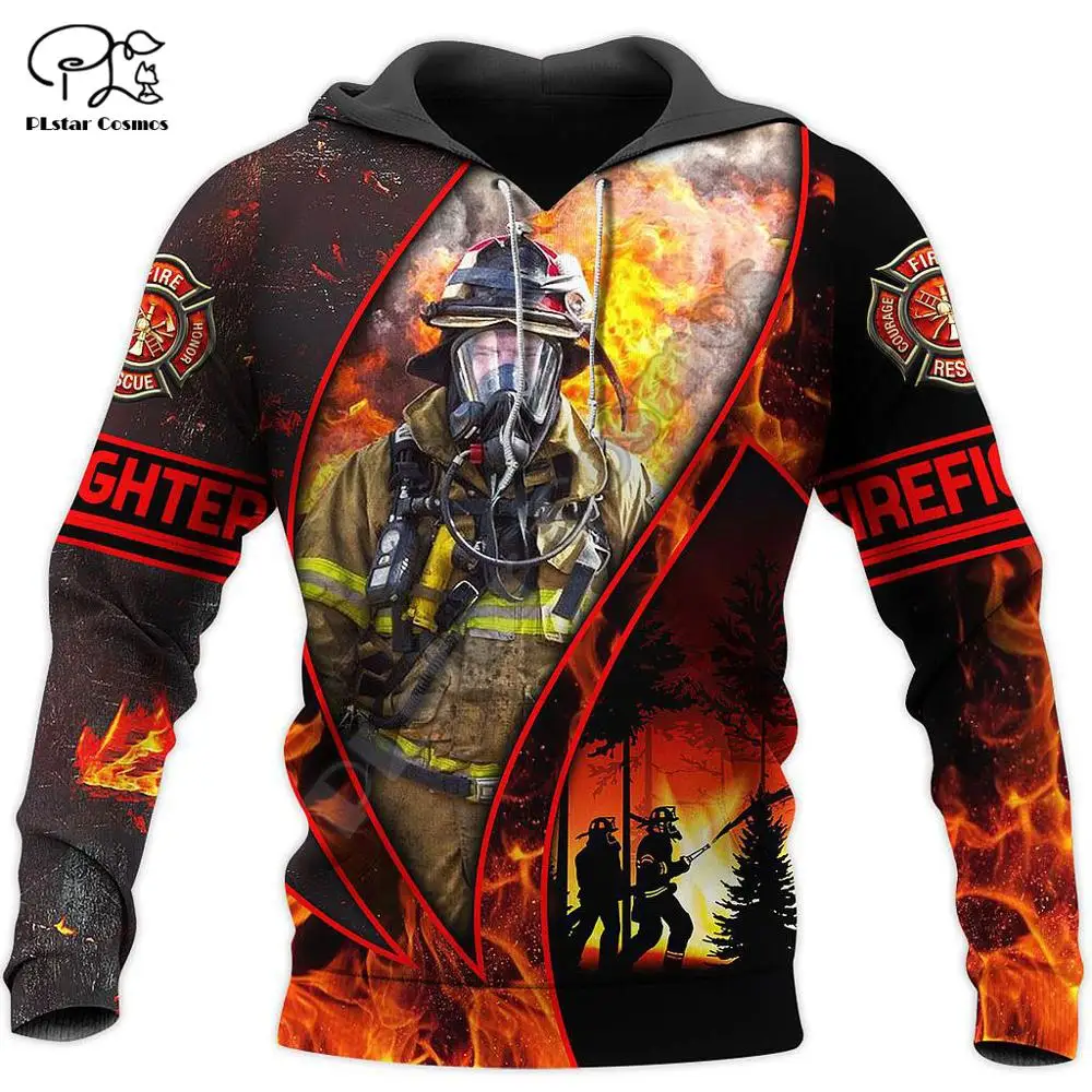 Top Trends: PLstar Cosmos 3DPrint FireFighter Firemen Fire Hero Harajuku Streetwear Men / Women Funny / Zip Hoodies / Sweatshirts / Jackets / a15 Shoppable Styles