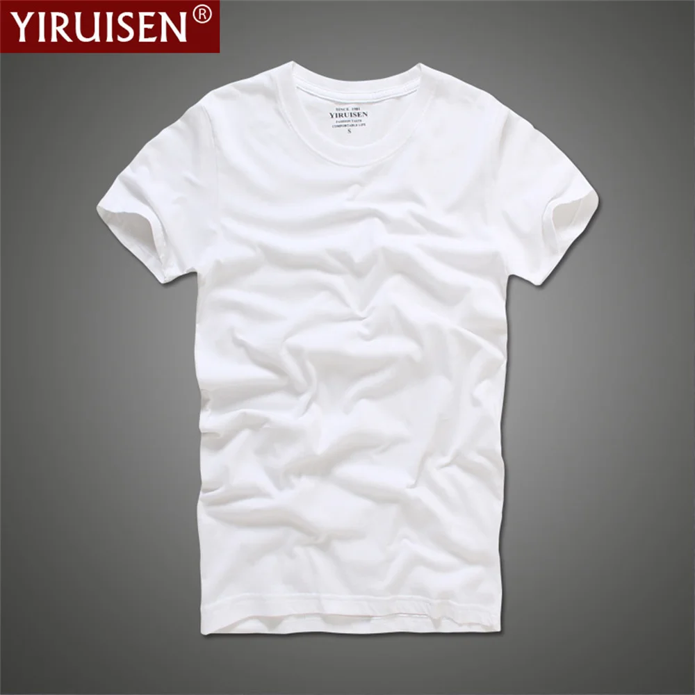 Top Trends: Top Quality Men's Short Sleeve 100% Cotton T-shirt Men 2023 Summer Brand Shirts Solid Color Casual Male Tops & Tees Shoppable Styles