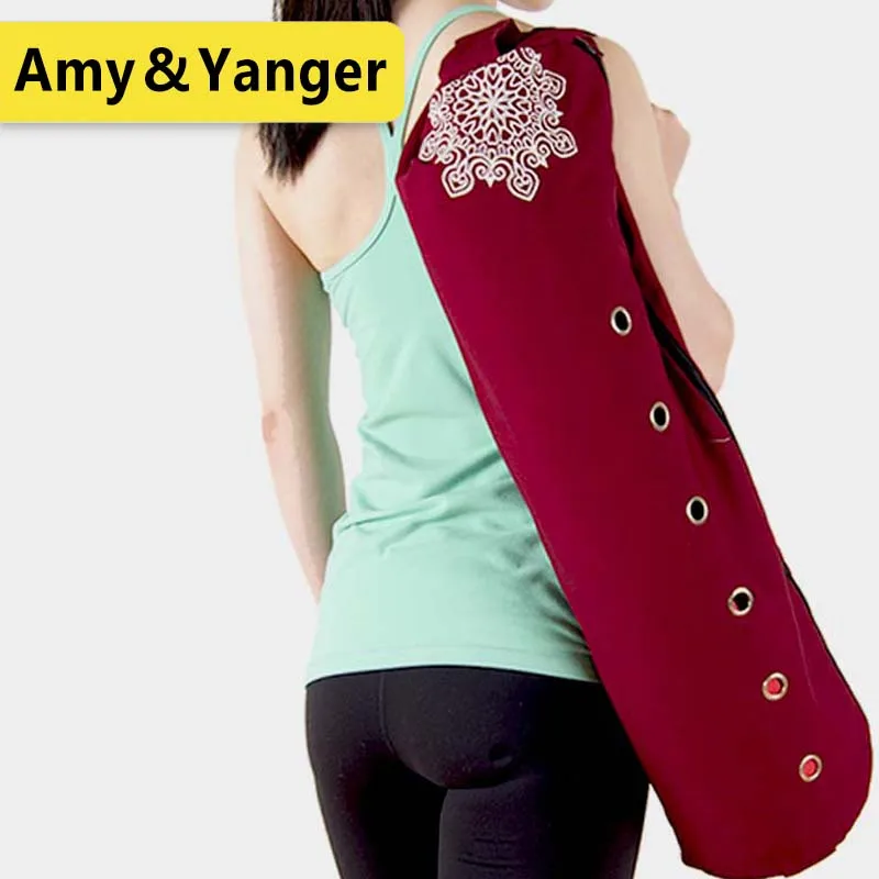 Top Trends: Durable Canvas Cotton Yoga Mat Bag With Large Zipper Opening Easy Loading Mat Shoppable Styles