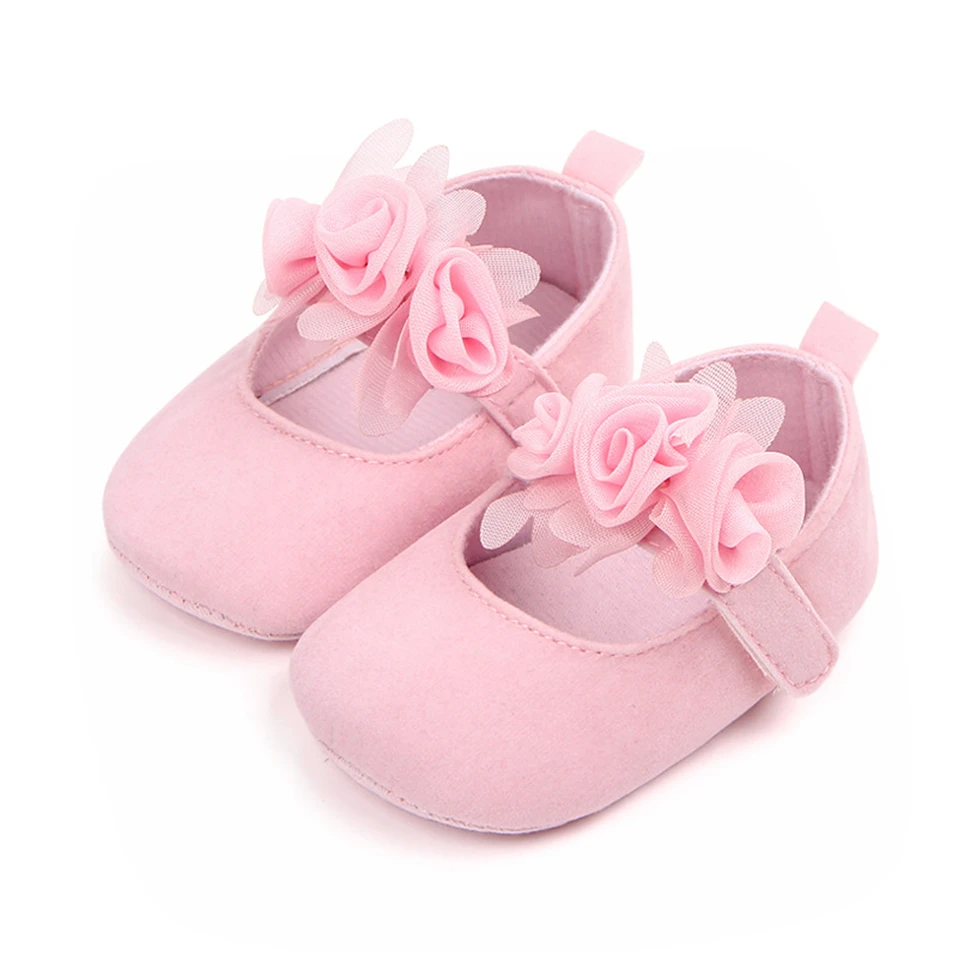 Top Trends: 2023 New Cute Floral Baby Shoes For Newborn Infant Toddler Girl Princess Shoes Soft Sole Prewalker Anti-slip Baby Shoes 0-18M Shoppable Styles - Image 4