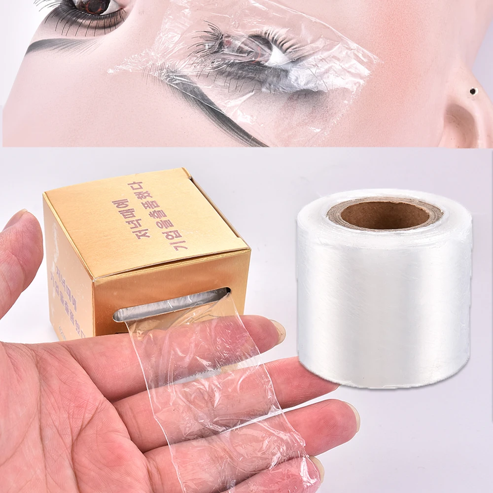 Top Trends: 200M Plastic Wrap Eye Use Preservative Film Eyelash Remover Clear Professional False Eyelashes Extension Permanent Makeup Tool Shoppable Styles