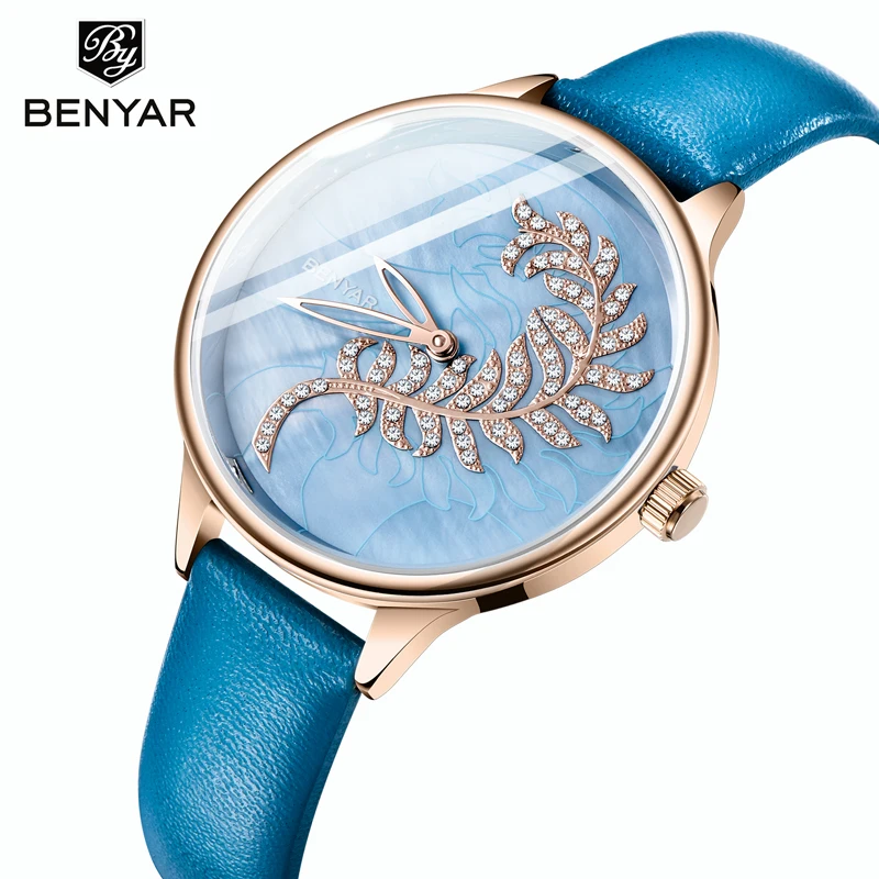 Top Trends: New BENYAR Women Watches Fashion Quartz Ladies Watches Top Brand Luxury Gold Watch Creative Wristwatch Lady Clock Zegarek Damski Shoppable Styles