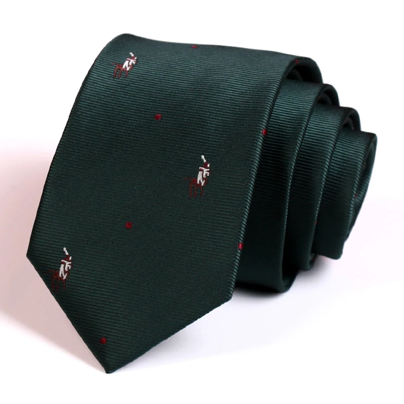 Top Trends: 7CM Luxury Brand Men's Business Tie High Quality Fashion Classical Ties For Men Wedding Work Green Necktie With Gift Box Shoppable Styles - Image 2