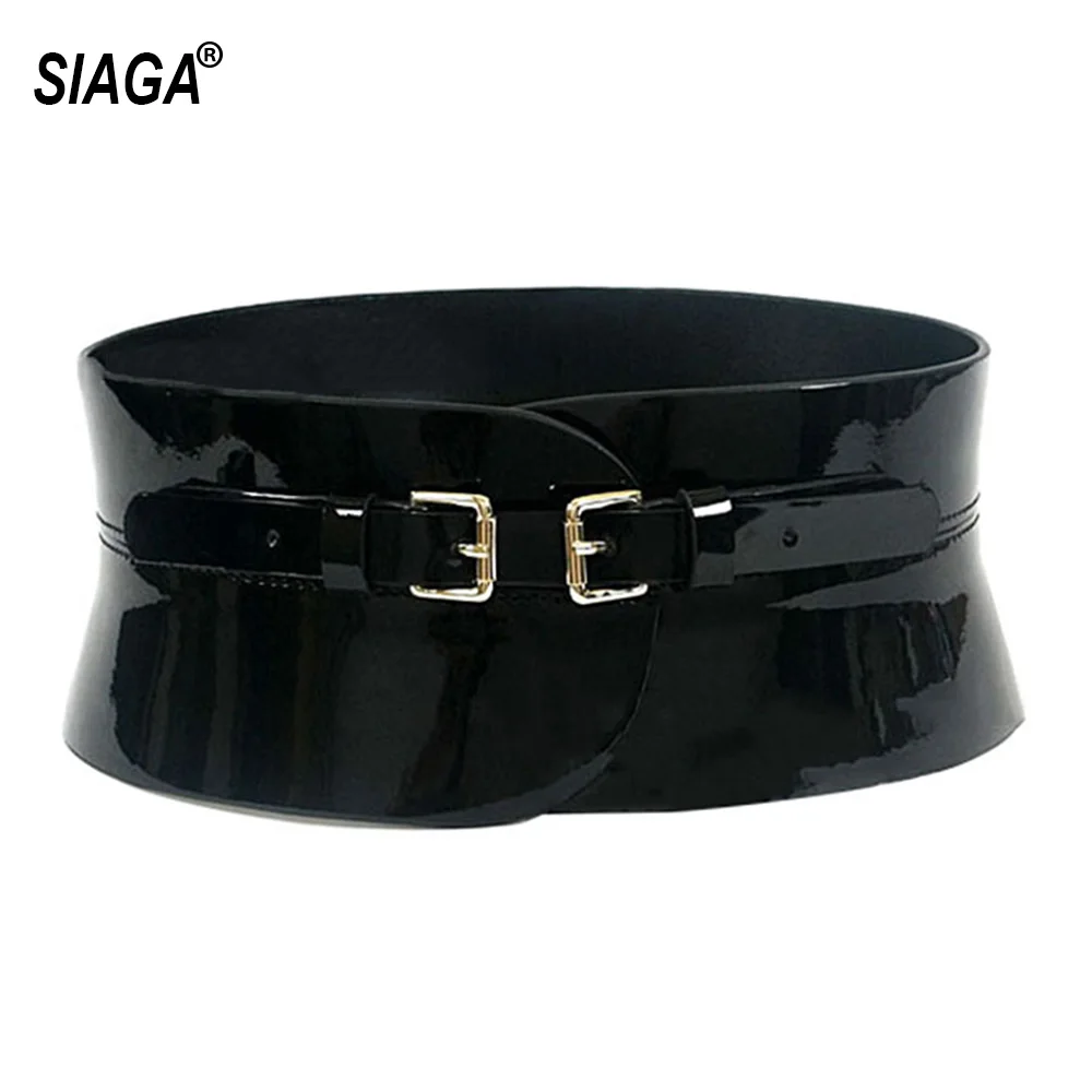 Top Trends: Ladies Design Casual Retro Overcoat Decorative Leather Black Girdle Belts For Women Type Fashion Waistband Belt FCO222 Shoppable Styles